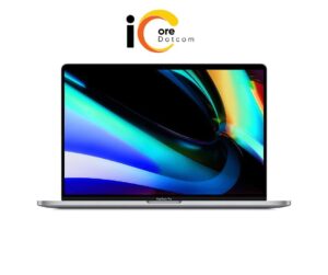 This image used for showcase purpose in iCore dotcom website. The MacBook Pro 2019 model, 16-inch laptop is a powerful and sleek device designed for the modern professional. With a stunning Retina display, it delivers vibrant, true-to-life visuals that are sure to impress. Equipped with a 9th-generation 8-core Intel Core i9 processor and up to 64GB of memory, this laptop has the power to handle even the most demanding tasks. It also features a new and improved keyboard design that provides a more comfortable and responsive typing experience. The MacBook Pro also comes with Apple's latest operating system, macOS Catalina, which offers a range of innovative features and improved performance. Overall, the MacBook Pro is an excellent choice for anyone looking for a top-of-the-line laptop that combines power, portability, and style.